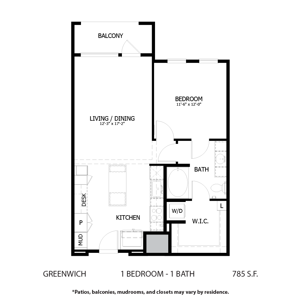 1 BED 1 BATH GREENWICH