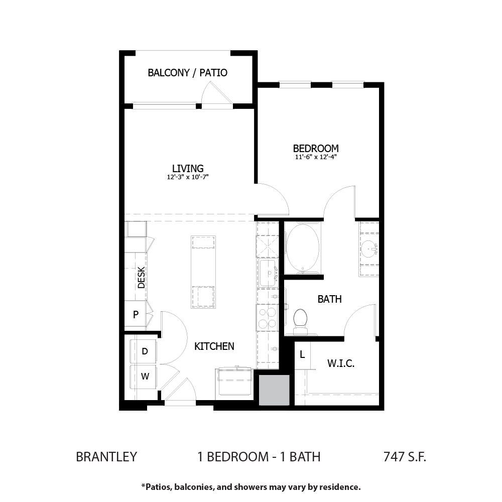 1 BED 1 BATH BRANTLEY